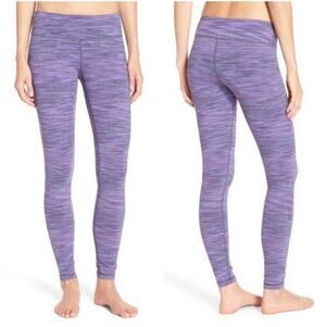 ZELLA Space Dyed Athletic Ankle Leggings Stretch Mid Rise Purple Multi Size XS